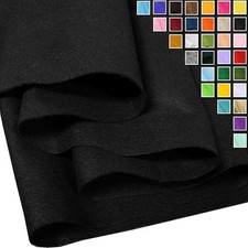 Black Felt Fabric 36" X 36" 1 Square Yard 1.6mm Thick Soft X 36",