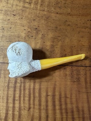 1960 s Sultan Block Meerschaum Vintage Pipe In Original Box 451