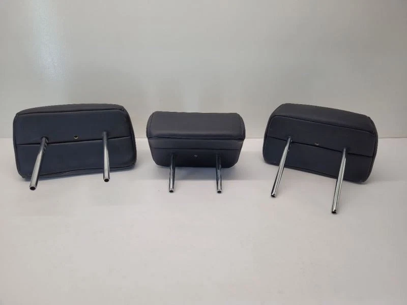 2012-2017 HYUNDAI AZERA RH CENTER LH 3 REAR HEADREST BLACK LEATHER - Image 4 of 4