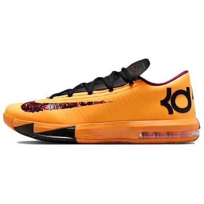 [IB6903-800] -Men- Nike KD 6 Low top Basketball Shoes Unisex Yellow Black