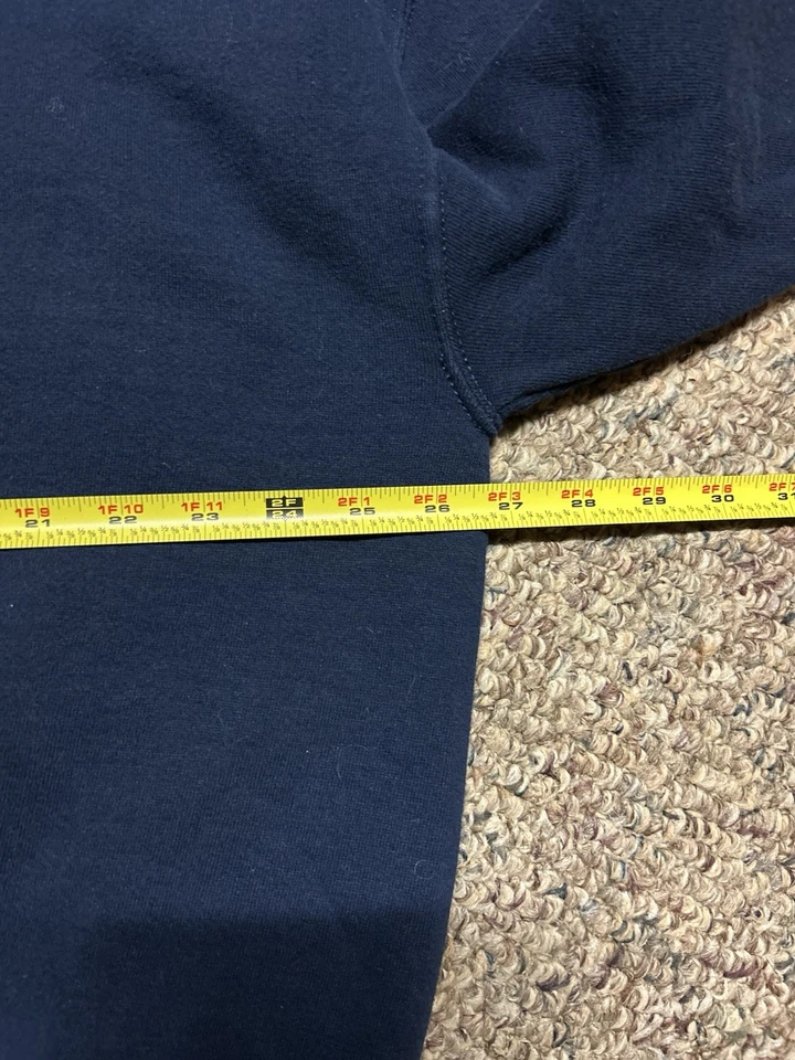 Sudadera en blanco deportiva Russell de colección para hombre XL azul marino años 90 pulóver hecha en EE. UU. Foto 4 de 4