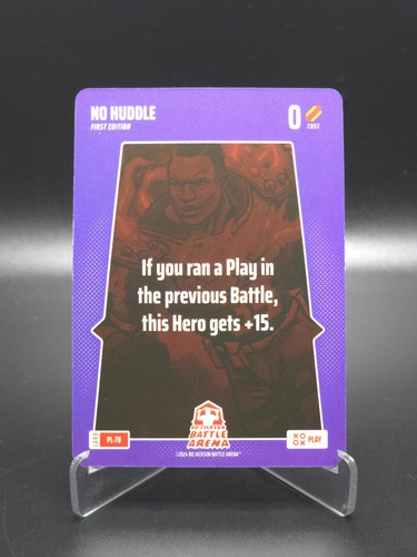 No Huddle 2024 Bo Jackson Battle Arena Alpha Play Card #PL-78