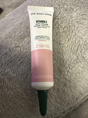The Body Shop Vitamin E Eye Cream 15ml Hydrate Hyaluronic Acid All Skins 💕