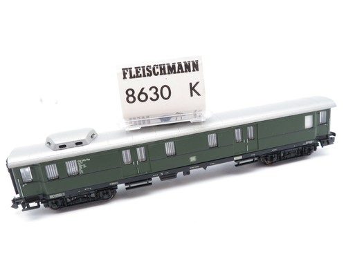 351N - Fleischmann N 8630 k - tren rápido vagón de equipaje verde de la DB - excelente en embalaje original | Zustand: Gebraucht