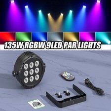 135W DJ Disco Party Stage Light 9LED RGBW DMX Beam Light Halloween PAR Lighting