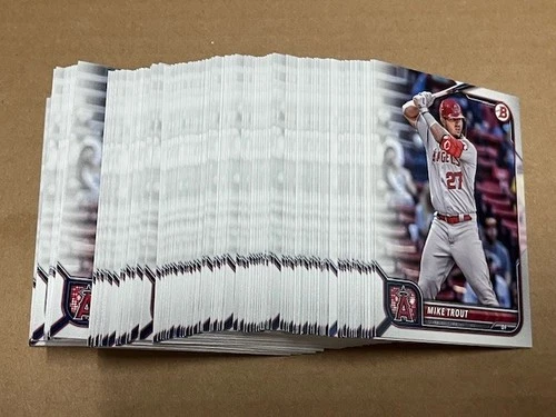 Player Lot (110x) MIKE TROUT Angels 2022 Bowman Baseball paper base cards