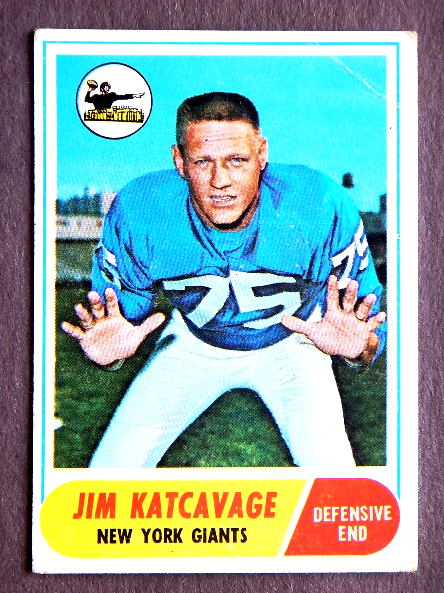 Jim Katcavage #187 Topps 1968 Football Card (New York Giants) | eBay