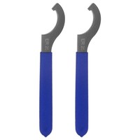 2 StüCk C-Haken-SchlüSsel FüR ER25 Spannmutter Mit Blauem Rutschfestem Griff