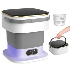 Mini Machine à Laver pour Petits vêtements,15L 2 en 1 Machine à Laver Portable