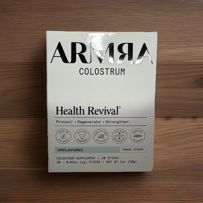 ARMRA Colostrum  Immune Revival Superfood Unflavored 30 Packets Exp 05/2027 New