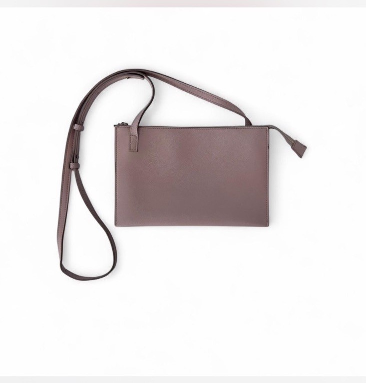 Banana Republic Dusty Rose Light Pink 3 Compartment Accordion Crossbody Bag