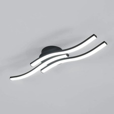 LED Ceiling Light Modern Lighting Fixture Curved Design Bedroom Living Room Bar