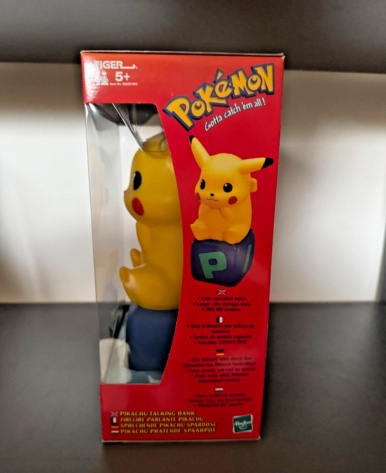 Pokémon sprechende Pikachu Spardose / Pikachu talking bank / Tiger / Hasbro - Bild 2 von 4