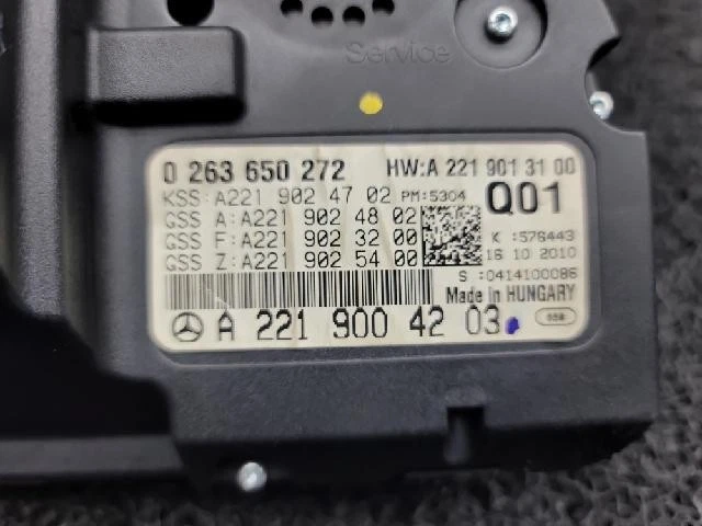 Mercedes-Benz S500 2011 grupos de instrumentos 2219004203 Foto 3 de 4