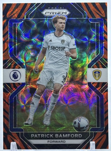 2022-23 Panini Prizm Premier League Patrick Bamford Choice Tiger Stripe Prizm SP