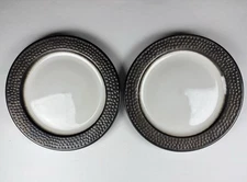 Threshold BARNET BRONZE Salad Plates 8.25” Stoneware Set of 2