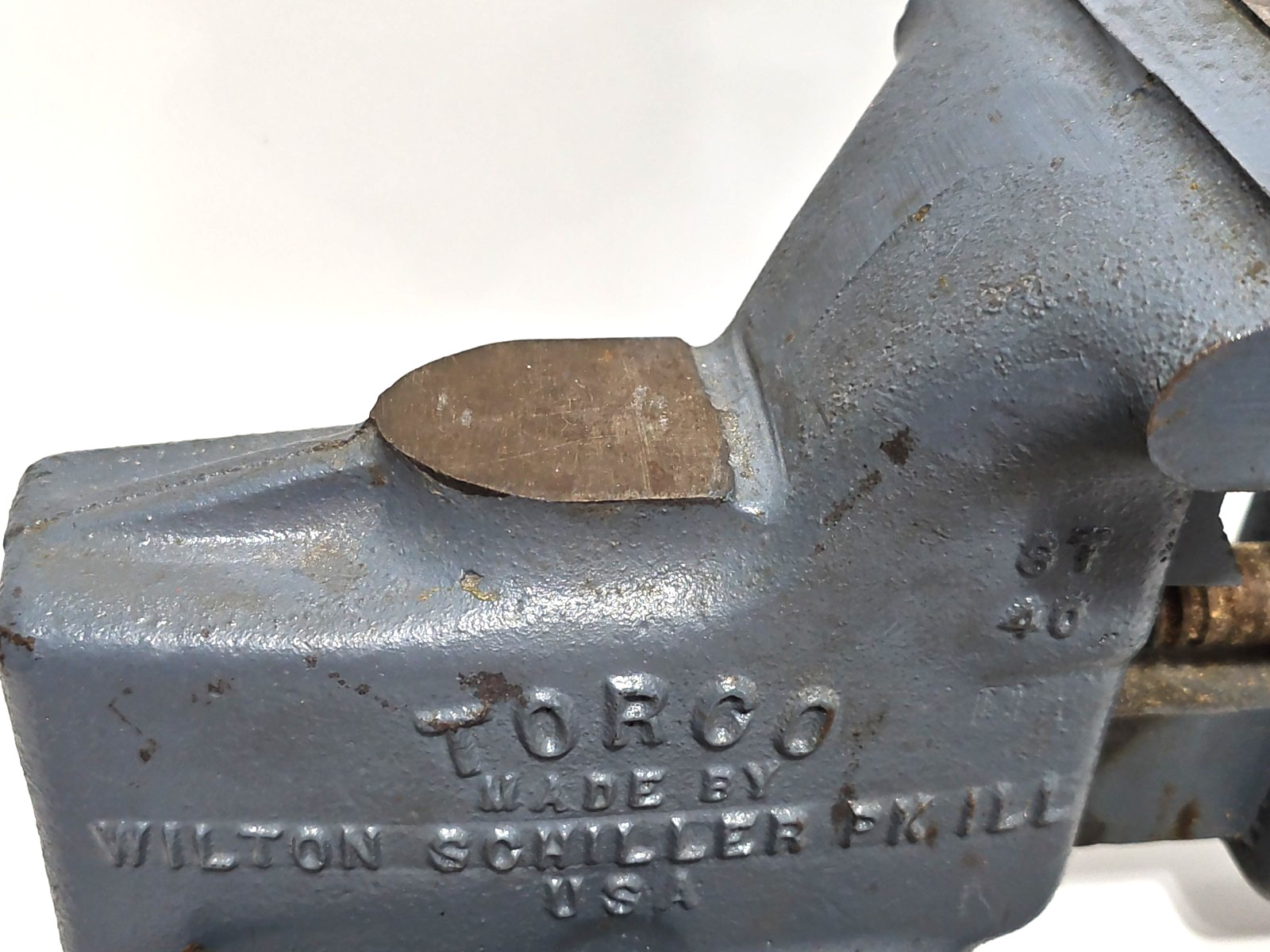 Vintage Torco 40 Vise 4" Swivel Base Made By Wilton Schiller Pk ILL USA