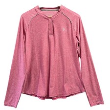 Coolibar Match Point Henley Women Large Pink ...