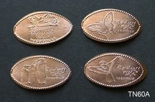 TN60 - 8x Rainforest Cafe Nashville Tennessee - 8 elongated copper pennies