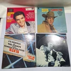 Lot Of 4 Vintage Elvis Presley Vinyl Records Bin1