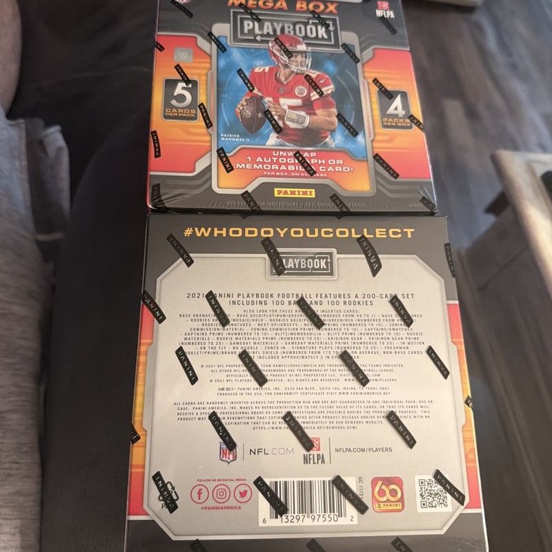 2021 Panini Playbook Mega Box Lot Of 2 Factory Sealed Auto Or Mem Per Box