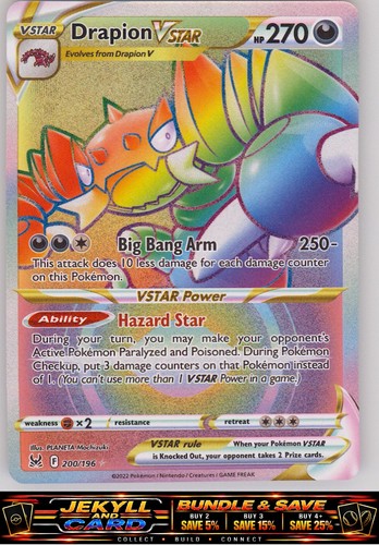 SWSH11: Lost Origin #200/196 Drapion VSTAR (Secret)