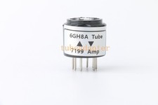Pair 2pcs 7199 amp socket to 6GH8A 6U8A tube converter adapter