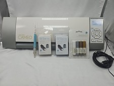 Silhouette Cameo 1 Cutting Machine W/ Cables 2 Blades Pens Tool Travel Case