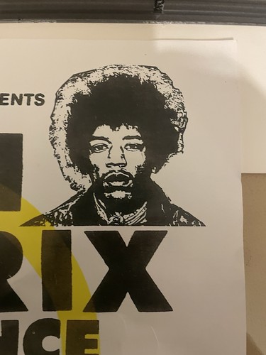 RARO POSTER JIMI HENDRIX EXPERIENCE 1968...OAKLAND COLISEUM...INCORNICIATO originale!! - Foto 5 di 11