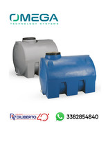 SERBATOIO POLIETILENE ORIZZONTALE 1000LT (BLU-NERO-GRIGIO-TERRACCOTTA -MARRONE)