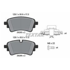 Satz Bremsbeläge Bremsklötze hinten für Audi Q5 FYB FYT id73672