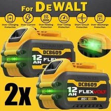 2Pack 12.0AH DCB609-2 For DEWALT DCB612 20V/60V MAX FLEXVOLT Lithium-Ion Battery