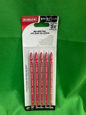 Diablo 5-1/4" 5/10 TPI Bi-Metal T-Shank Jig Saw Blades for General Purpose (B8)