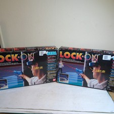 2x SEGA Bandai Lock-On ? Vintage Laser Tag Game ? Complete in Boxes