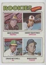 1977 Topps Rookie Pitchers Mike Dupree Dennis Martinez Denny Craig Mitchell 17vs