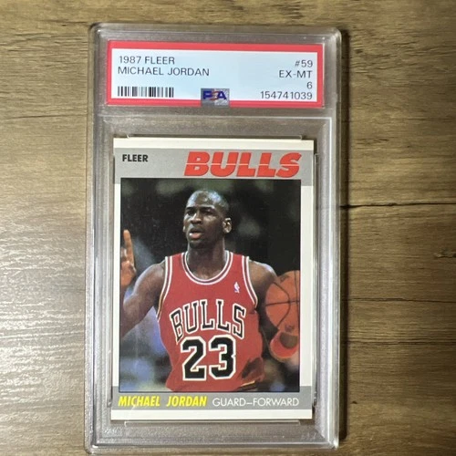 1987 FLEER #59 MICHAEL JORDAN PSA 6