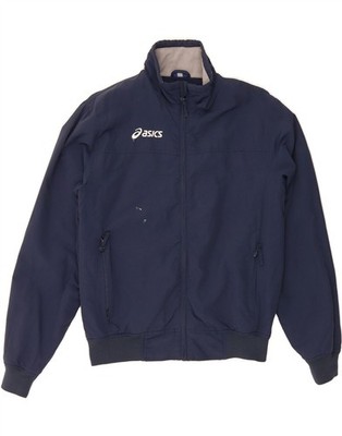 Asics Herren Bomberjacke UK 36 Small Navy Blau Nylon DT93