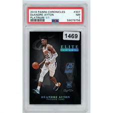 2018 Panini Chronicles DeAndre Ayton Platinum 1 of 1 PSA 7 Basketball Card
