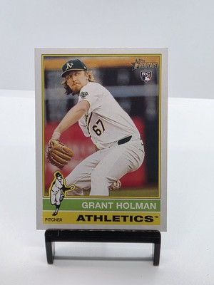 2025 Topps Heritage Grant Holman Rookie RC Oakland Athletics