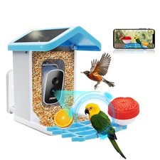Smart Bird Feeder with Camera, 1.5L 4K HD AI Identification Bird Watching Camera