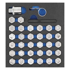 35tlg Felgenschloss Demontage Set für Mercedes Benz Adapter Radsicherung Nüsse