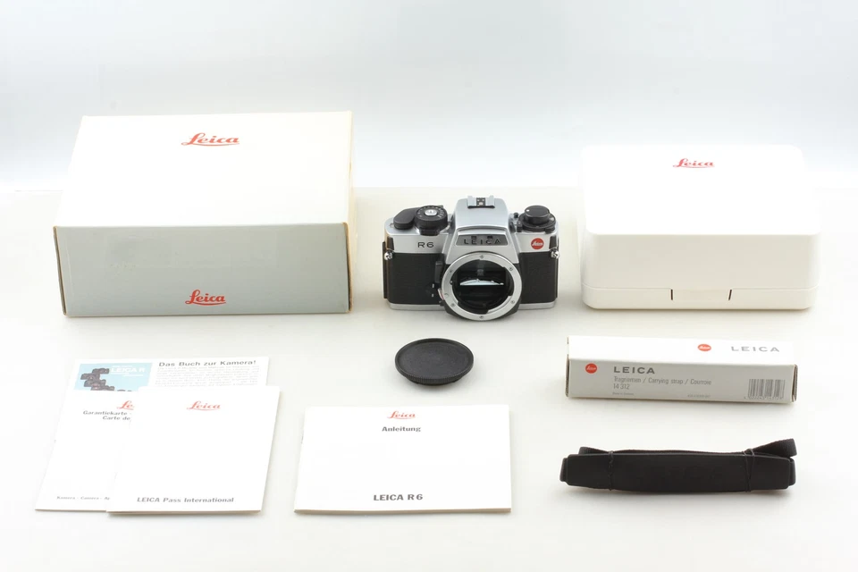 [Excelente COMO NUEVO en caja] Cuerpo de cámara fotográfica Leica R6 35 mm SLR plateado con correa de JAPÓN Foto 2 de 4