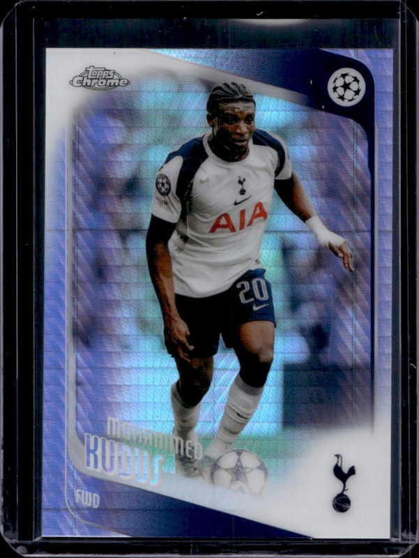 2025-26 Topps Chrome UEFA Mohammed Kudus Prism Refractor #89 Tottenham