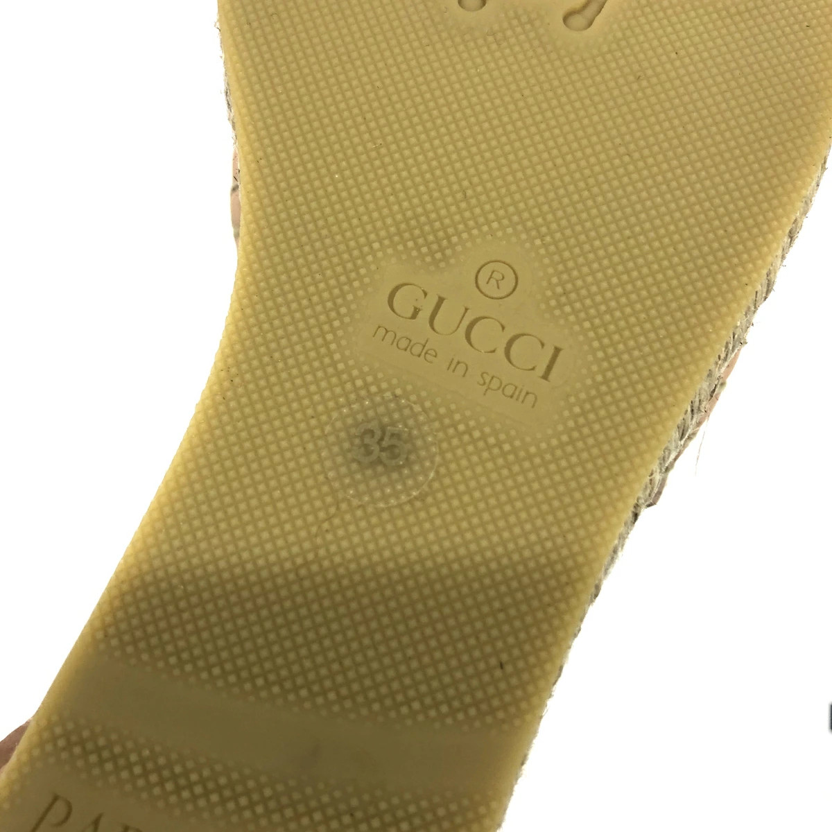 GUCCI GG Marmont Sandals 35 573023 Pink Espadrilles Women's Shoes Shoes thumbnail 7