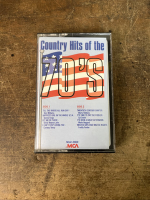 Country Hits of the 70s Cassette Promo Country Cassette - MCA