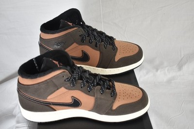 Size 6.5Y - Nike Air Jordan 1 Mid Dark Chocolate Brown DC7248-200
