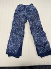 Patagonia Youth Kids Snowbelle Snow Pants Size Medium Insulated Blue Printed — photo 1