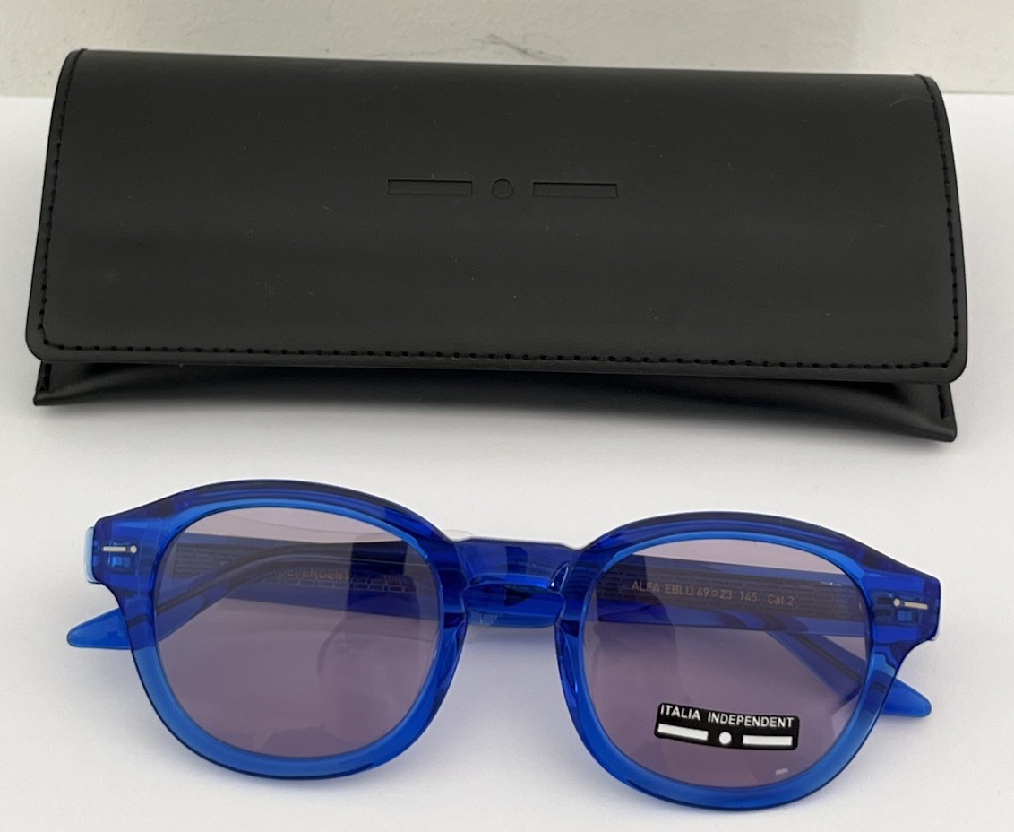 Lunettes de soleil Italia Independent Alfa bleu marine protection UV mixte