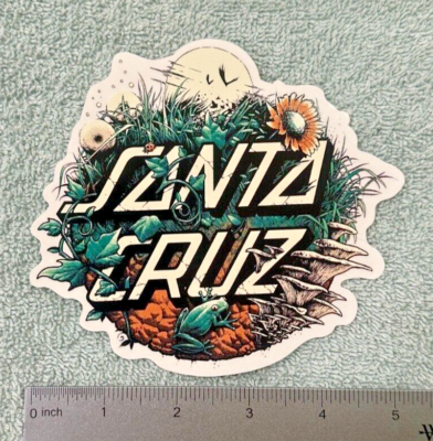 【最終特価】SANTACRUZ boards DECAL 149cm Santa Cruz Skateboard Sticker, #618-11325, Large, Dealer Window