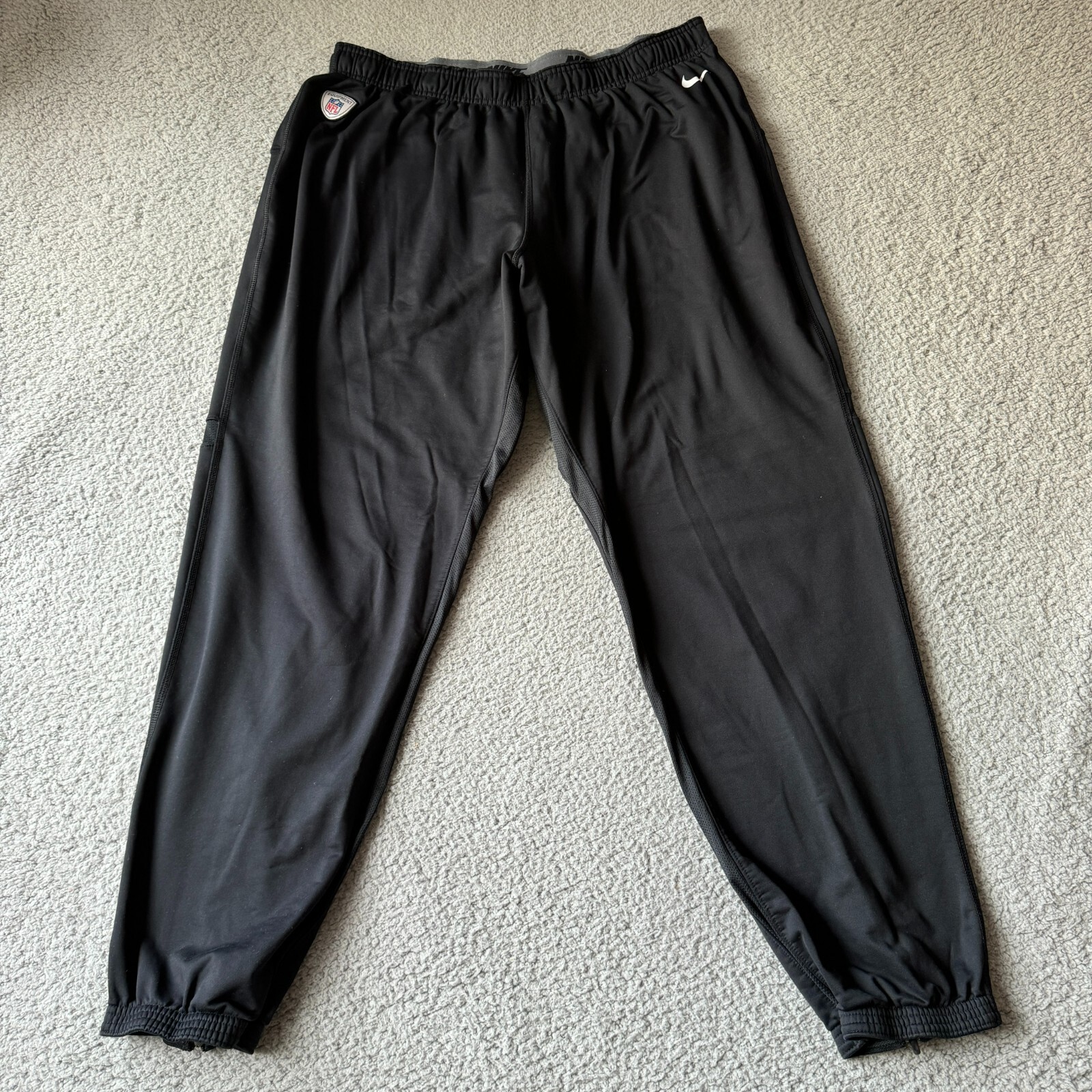 Nike Pants Mens 3XL Black NFL Dri-Fit Joggers Sweat Track Athletic Tapered Lined